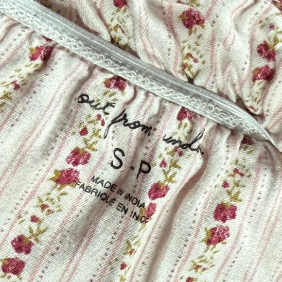 Urban Outfitters Out From Under Hearts Desire Lounge Dress Red Small Coquette - Picture 5 of 10